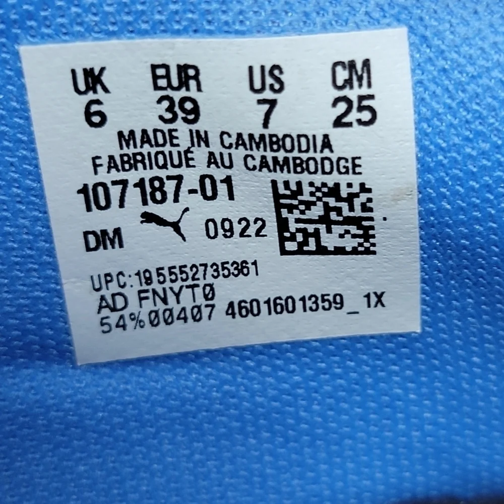 Puma Future Play FG AG Blue Orange Soccer Shoes Cleats 107187 01 Mens Sz 7 New